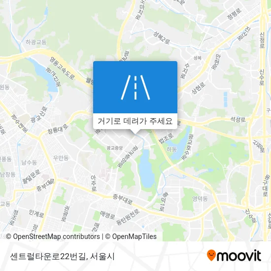 센트럴타운로22번길 지도
