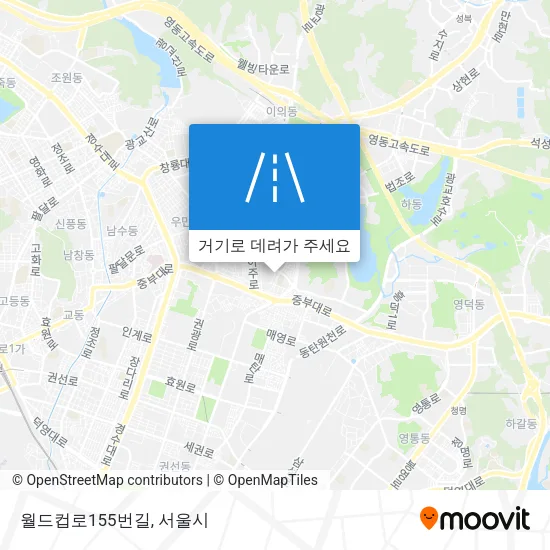 월드컵로155번길 지도