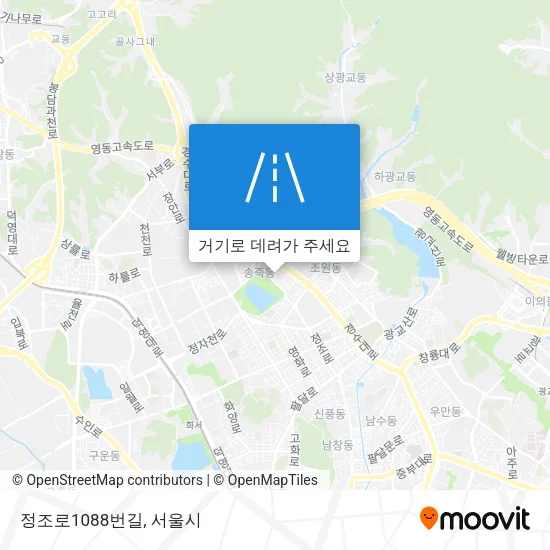 정조로1088번길 지도