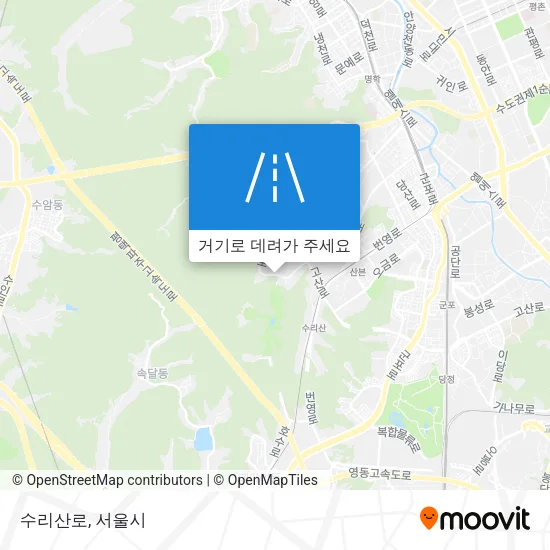 수리산로 지도