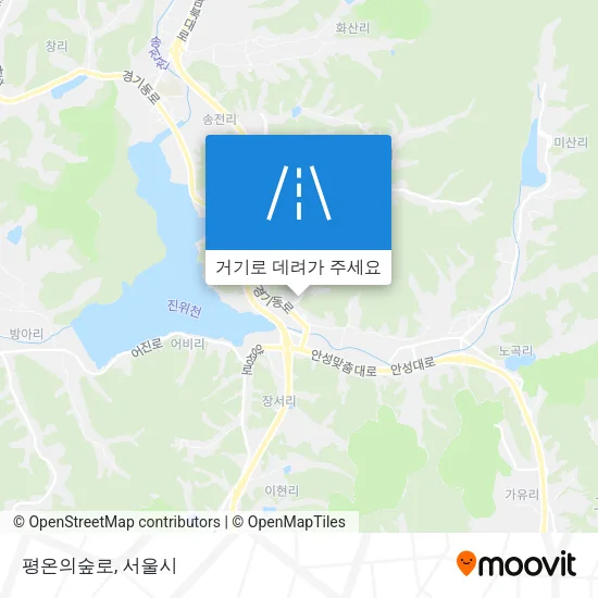평온의숲로 지도