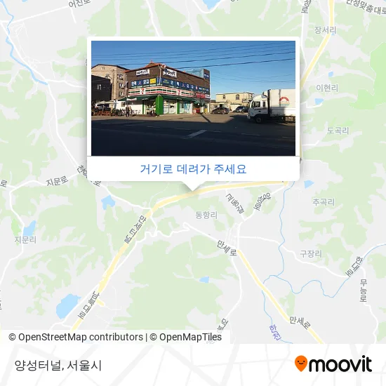 양성터널 지도