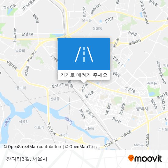 잔다리3길 지도