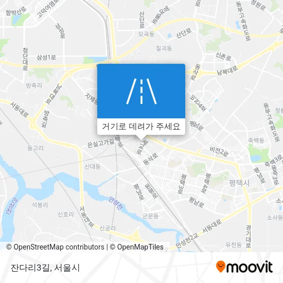 잔다리3길 지도