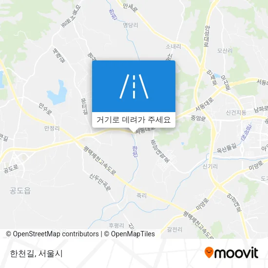 한천길 지도