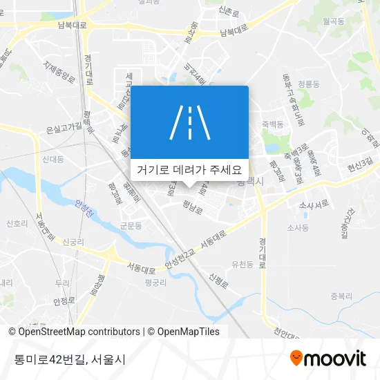 통미로42번길 지도