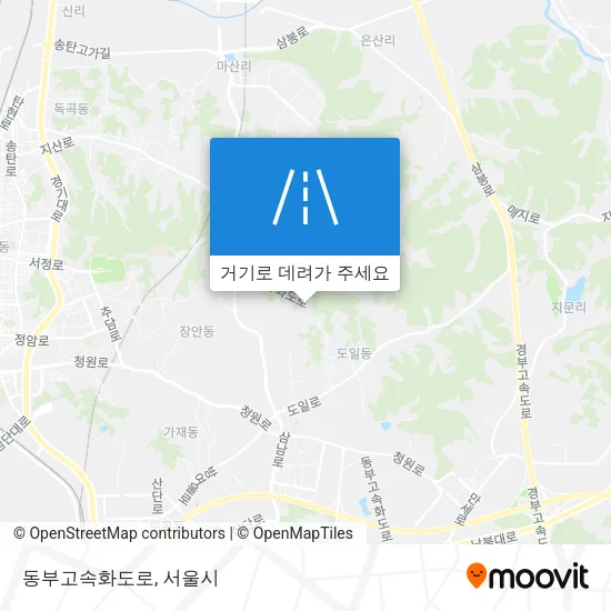 동부고속화도로 지도