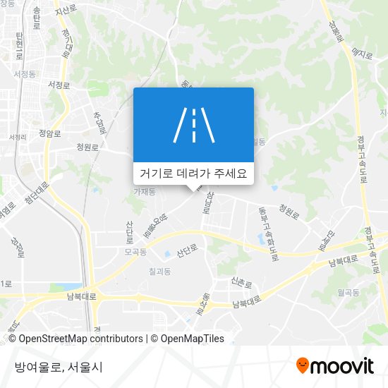 방여울로 지도