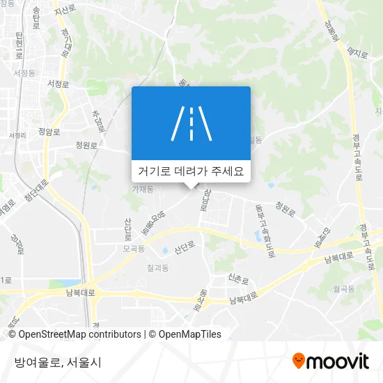 방여울로 지도
