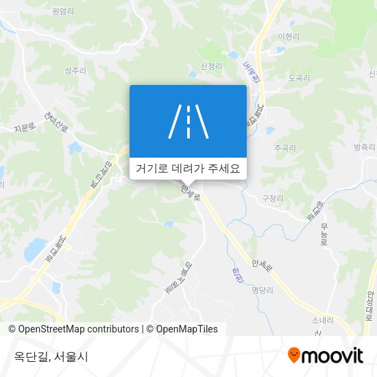 옥단길 지도