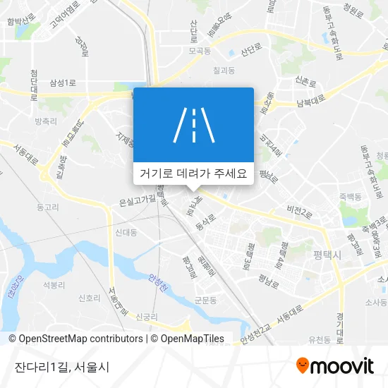 잔다리1길 지도