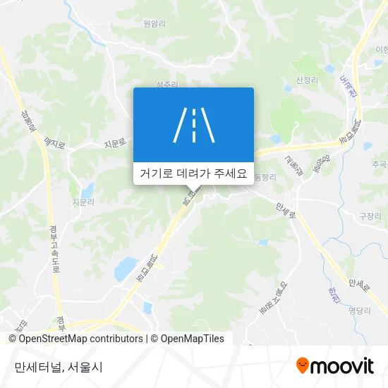 만세터널 지도