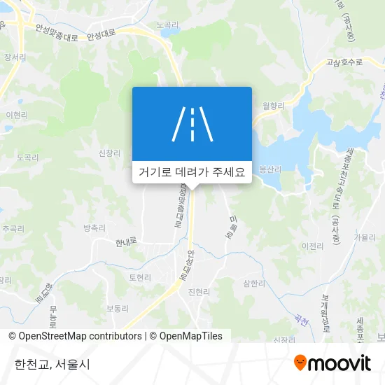 한천교 지도
