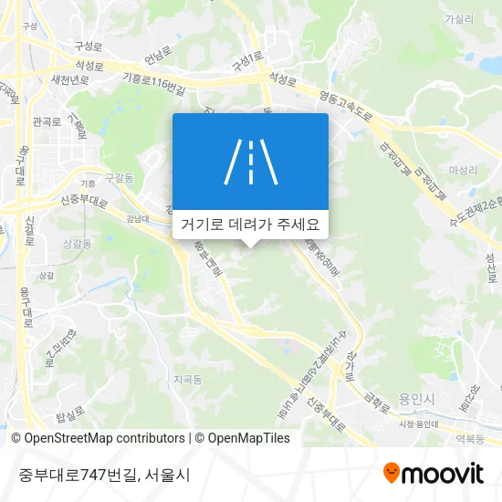 중부대로747번길 지도