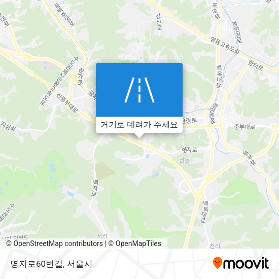 명지로60번길 지도