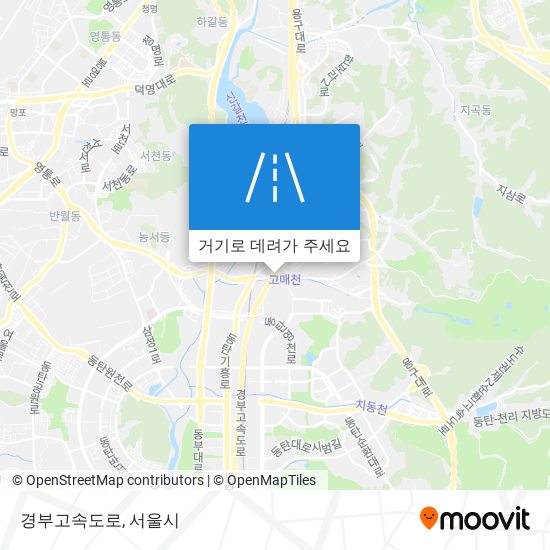 경부고속도로 지도