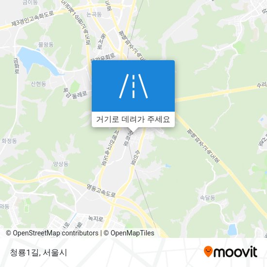 청룡1길 지도