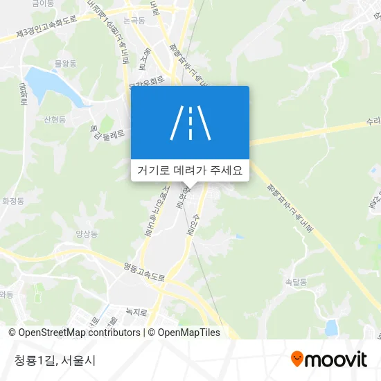 청룡1길 지도