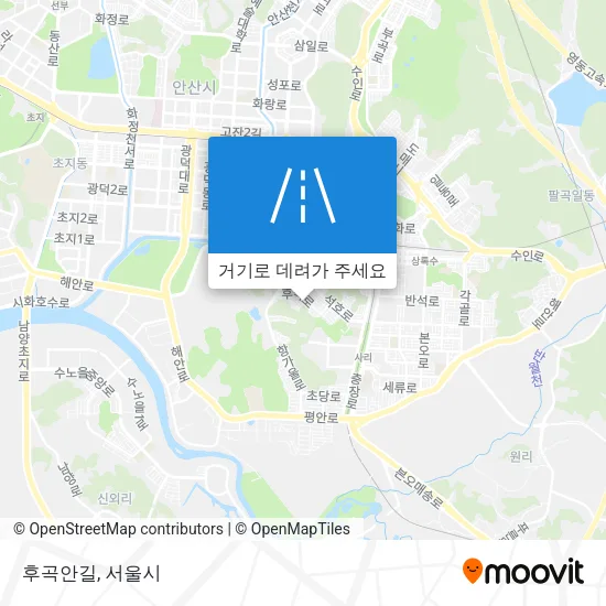 후곡안길 지도
