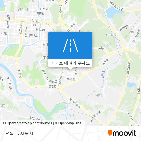 오목로 지도