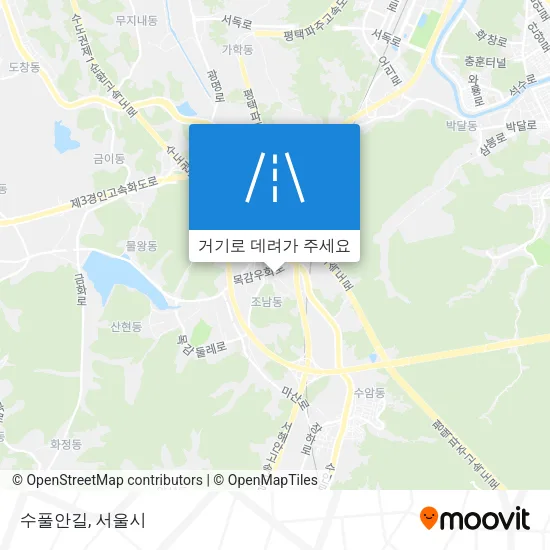 수풀안길 지도