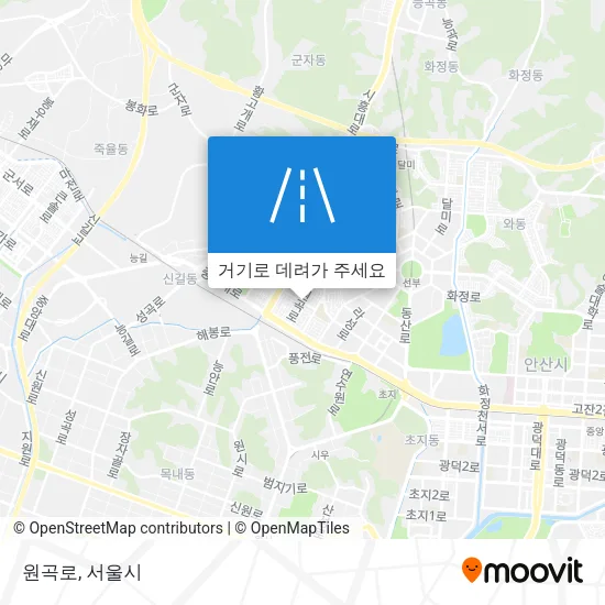 원곡로 지도