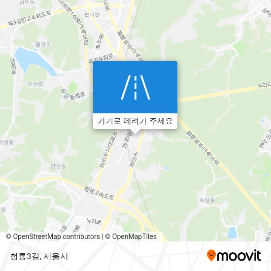 청룡3길 지도