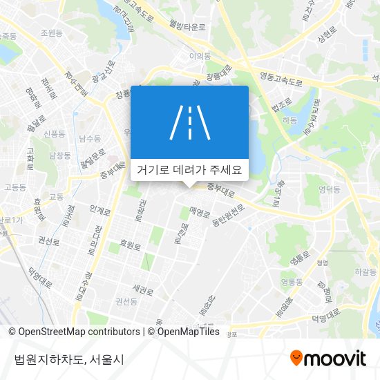 법원지하차도 지도