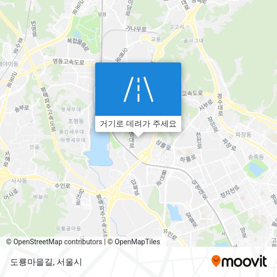도룡마을길 지도