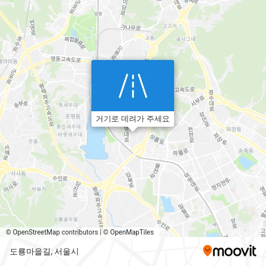 도룡마을길 지도