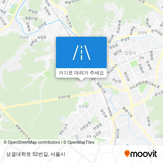 성결대학로 52번길 지도