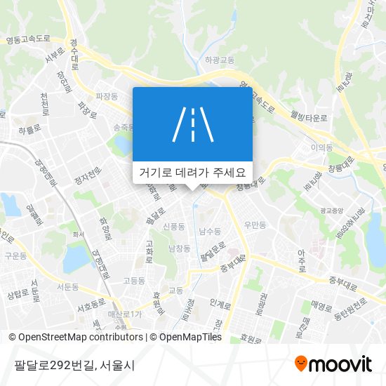 팔달로292번길 지도