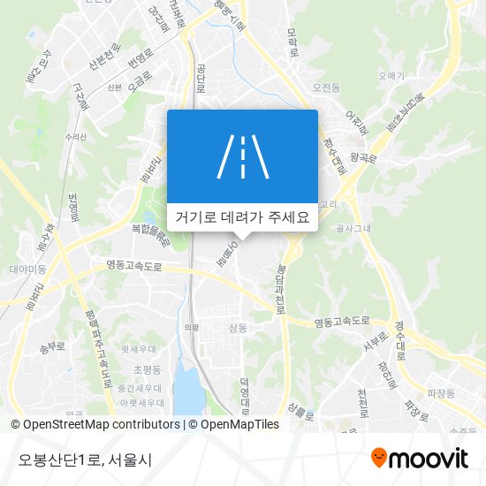 오봉산단1로 지도