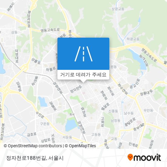 정자천로188번길 지도