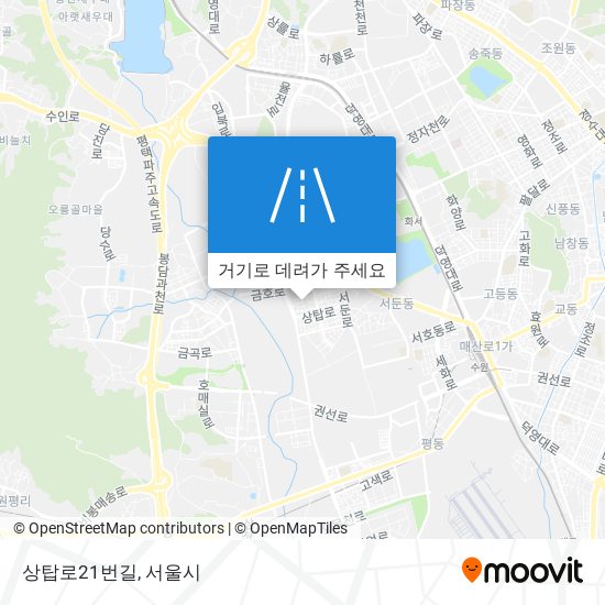 상탑로21번길 지도