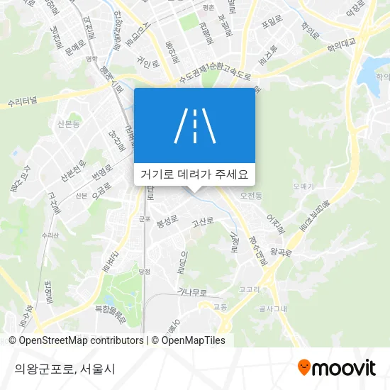 의왕군포로 지도