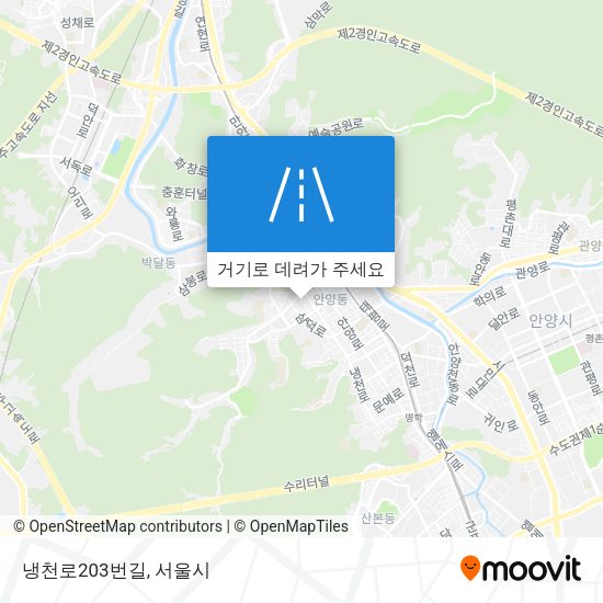 냉천로203번길 지도