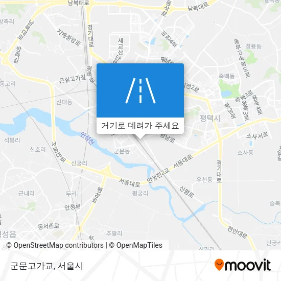 군문고가교 지도