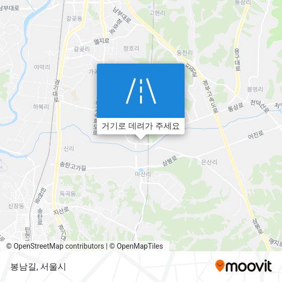봉남길 지도