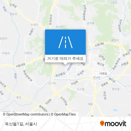 옥산들1길 지도