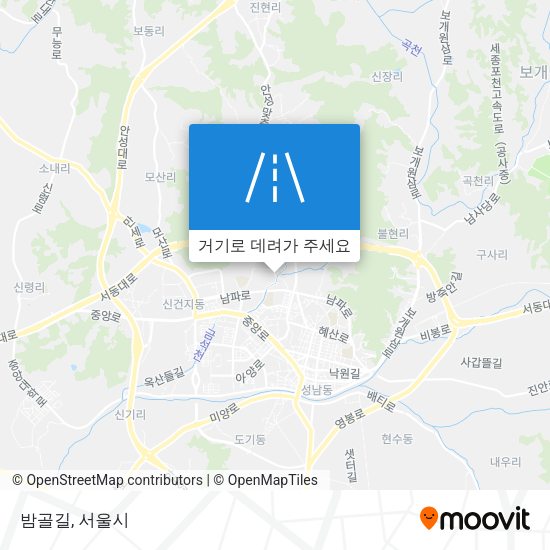 밤골길 지도
