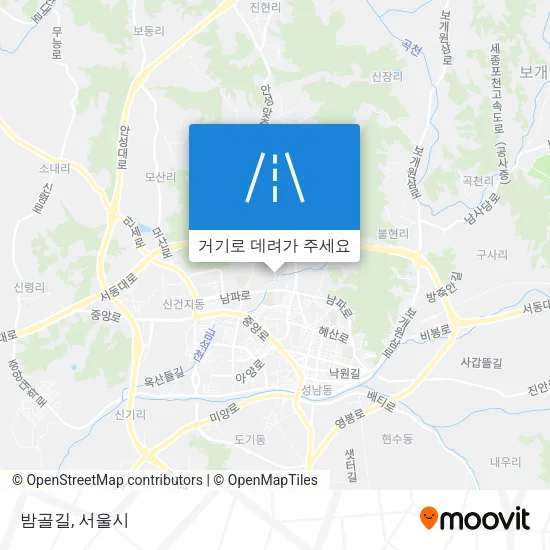 밤골길 지도