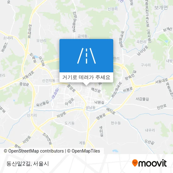 동산밑2길 지도