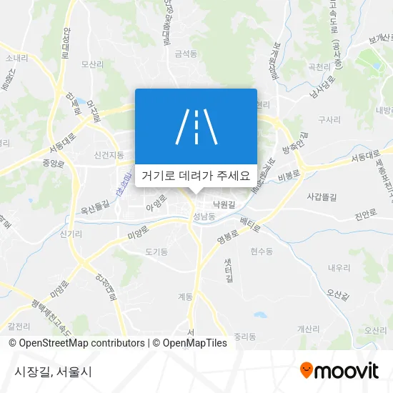 시장길 지도