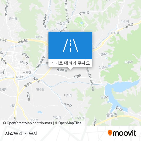 사갑뜰길 지도