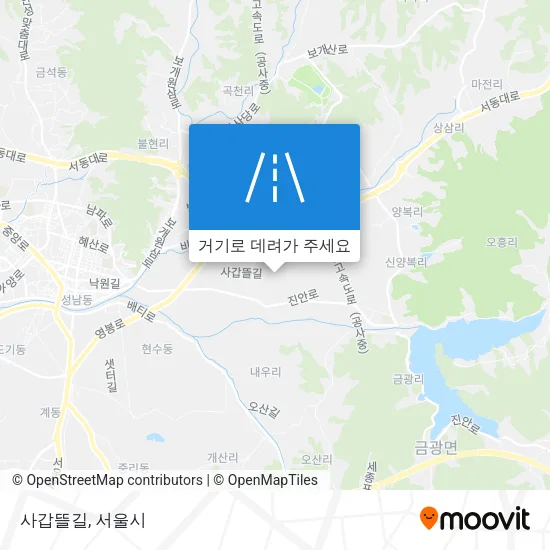 사갑뜰길 지도