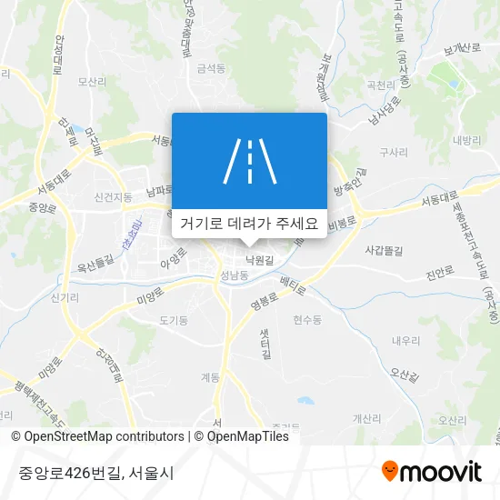 중앙로426번길 지도
