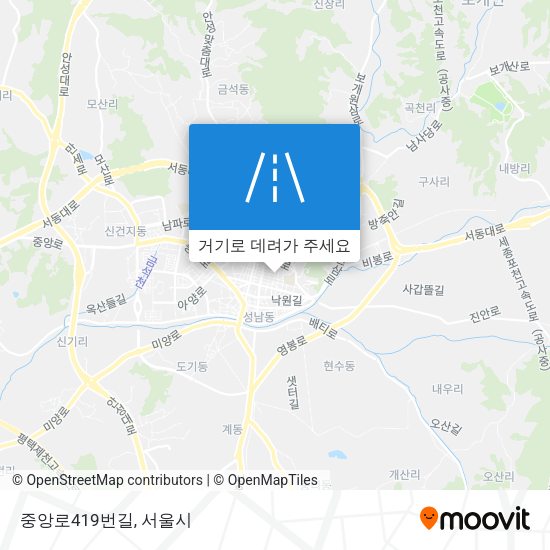 중앙로419번길 지도