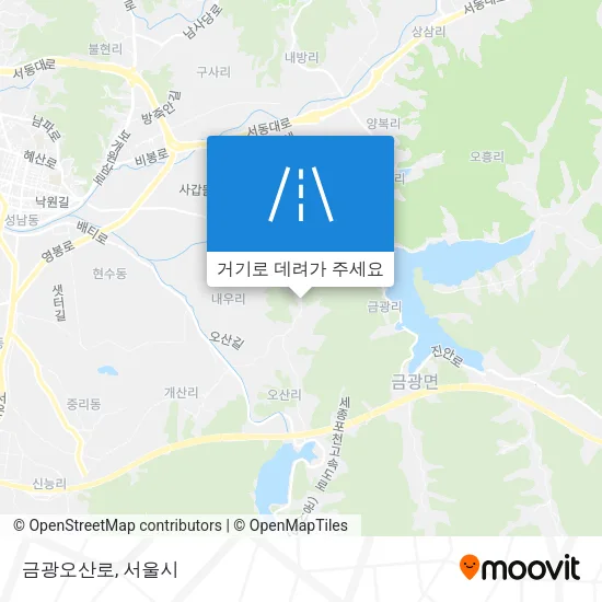 금광오산로 지도