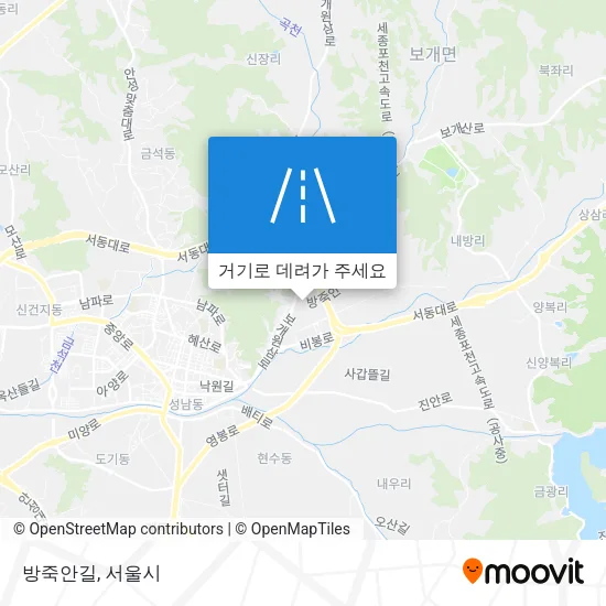 방죽안길 지도